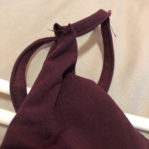 Deep purple strappy bodysuit - Picture 4 of 4